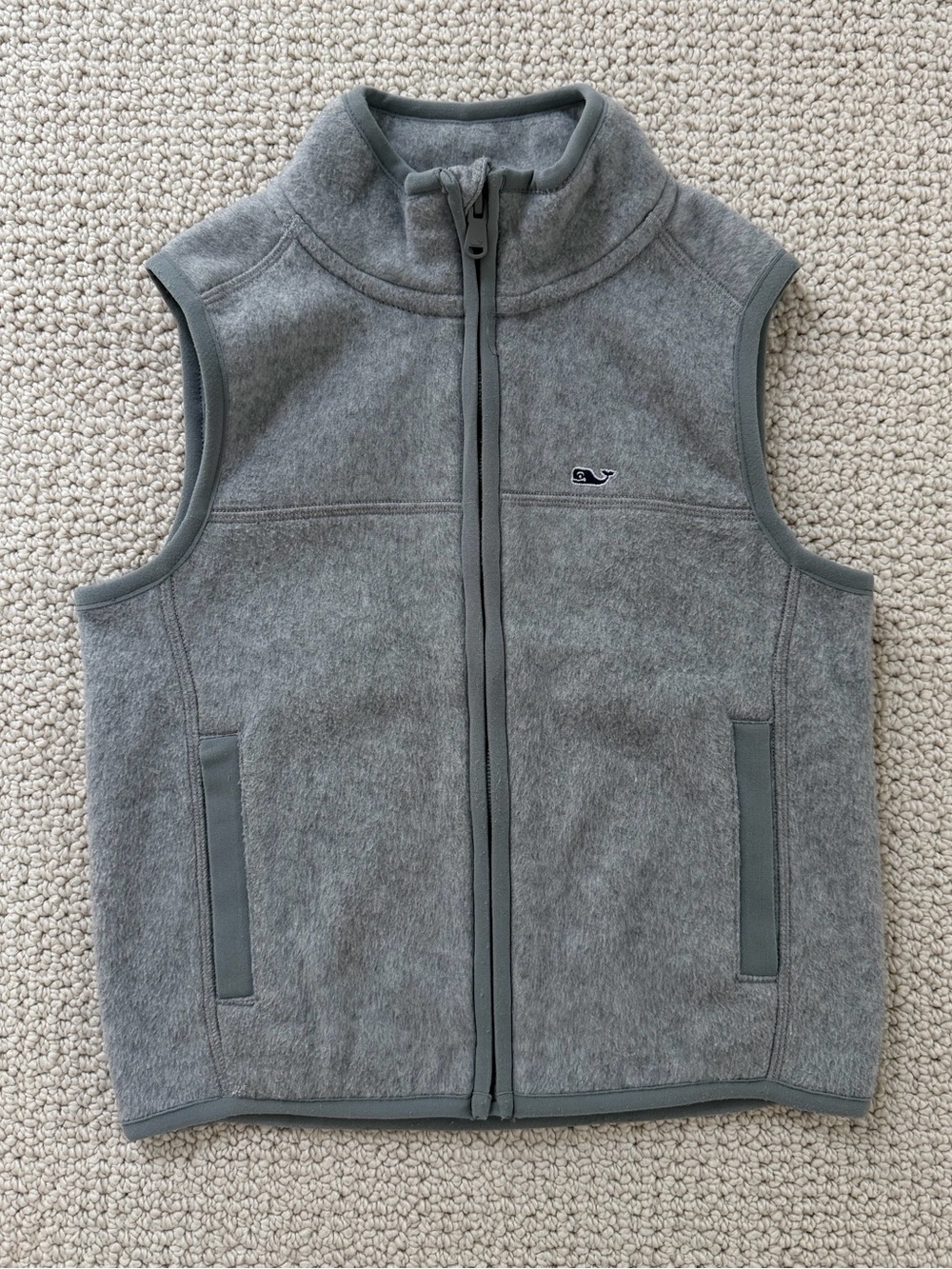 Vineyard Vines Boys Grey Fleece Vest Sz 5